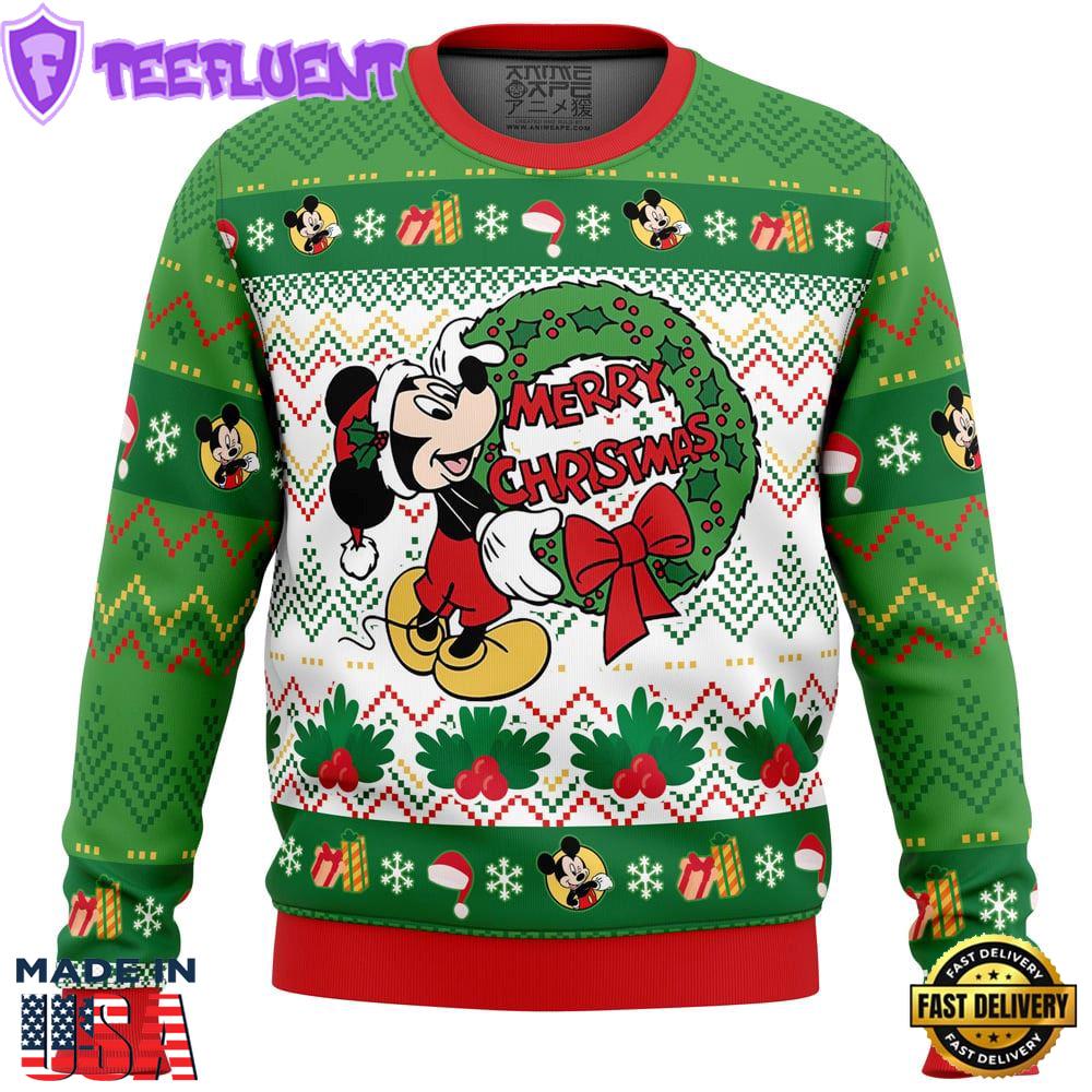 Merry Christmas Mickey Mouse Disney Ugly Christmas Sweater