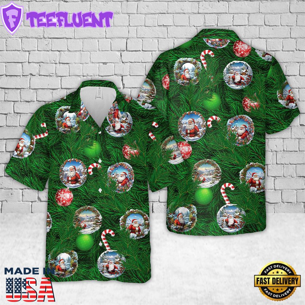 Merry Christmas Santa Claus Hawaiian Shirt
