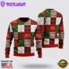 Merry Dogmas Paws Patchwork Pattern Ugly Christmas Sweater For Men And Women