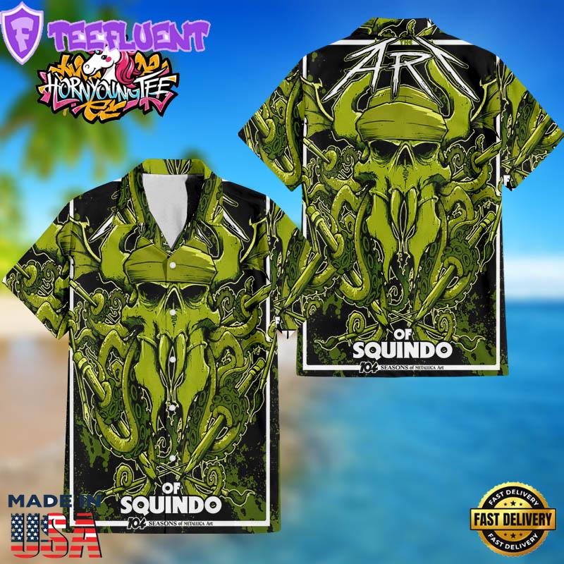 Metallica M72 The Art of Squindo 104 Season Of Metallica Art Coming To Nashville On May 1 2025 Hawaiian Shirt