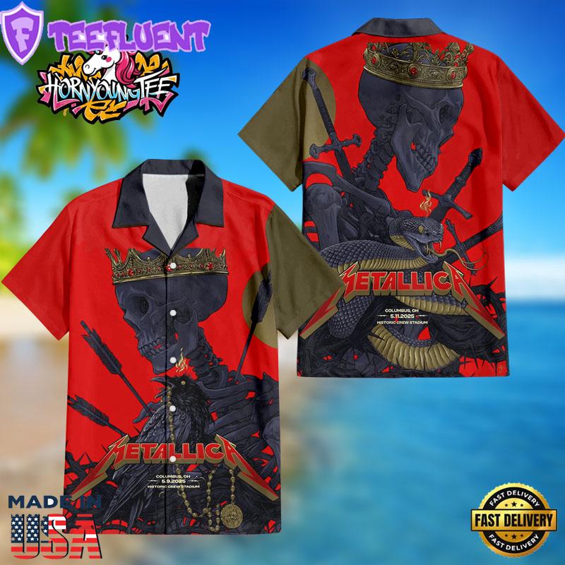 Metallica M72 Tonight At Sonic TempleFor In Columbus Ohio At Historic Crew Stadium On May 11 2025 Hawaiian Shirt