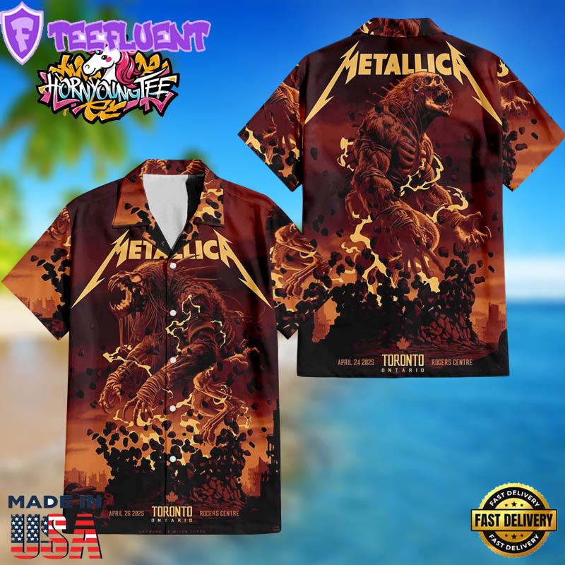 Metallica M72 Two Nights At Rogers Centre In Ontario Toronto CA On April 24 And 26 2025 Full SetBy John Guydo Hawaiian Shirt