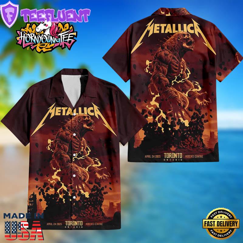 Metallica M72 World Held At Rogers Centre In Ontario Toronto CA On April 24 2025 Hawaiian Shirt