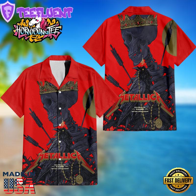 Metallica M72 World Tonight Sonic Temple EventFor At Historic Crew Stadium In Columbus OH On May 9 2025 Hawaiian Shirt