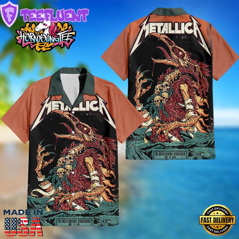 Metallica M72 World Tour 2025 Virginia On May 7 2025 Regular Hawaiian Shirt