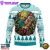 Miami Dolphins Groot Hug Christmas Ugly Sweater Sport For Fan