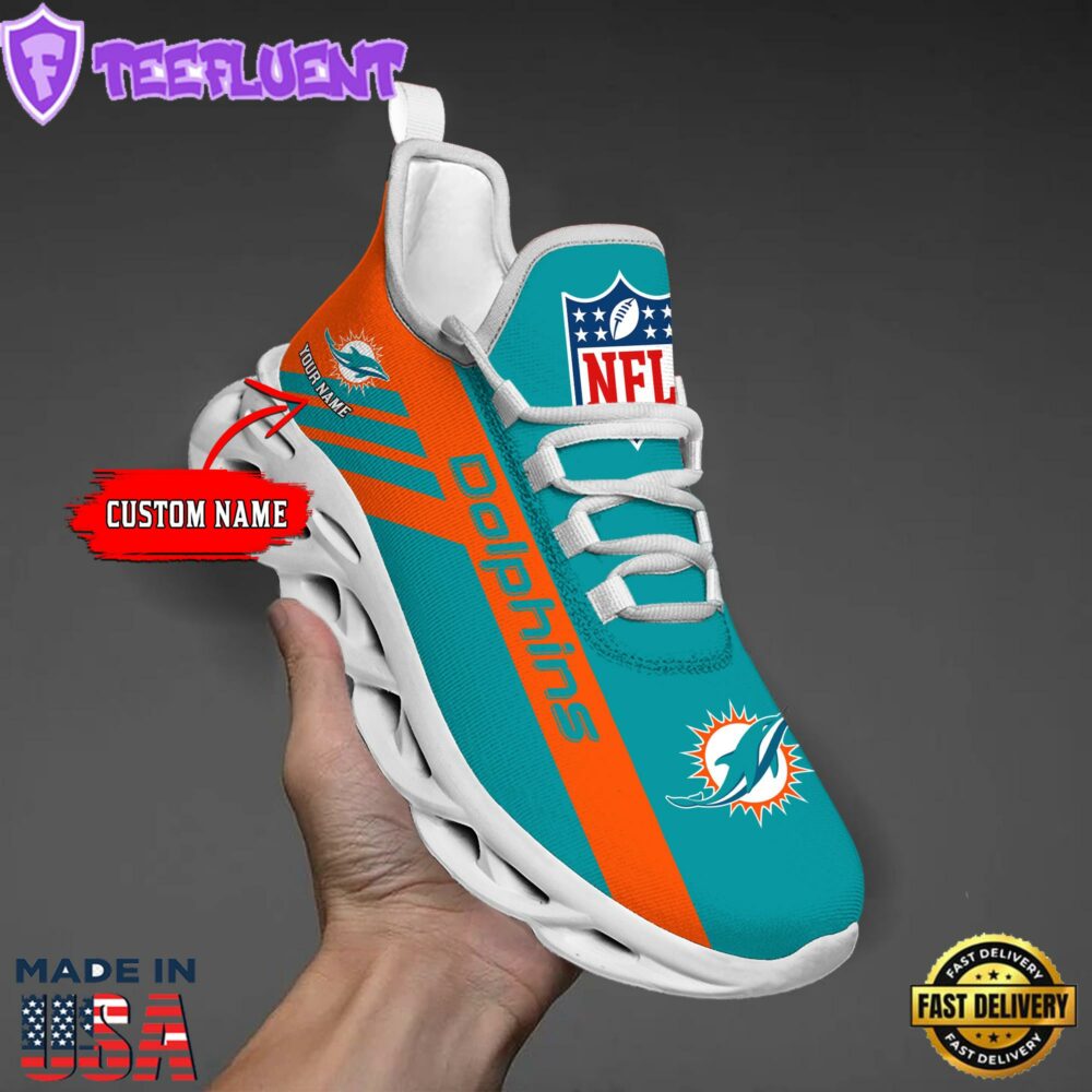 Miami Dolphins NFL Clunky Max Soul Shoes Personaliz
