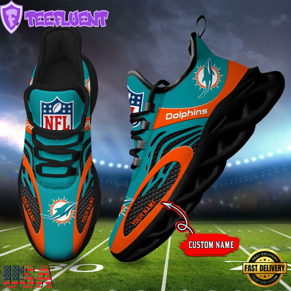 Miami Dolphins NFL Limited New Design Max Soul Shoes