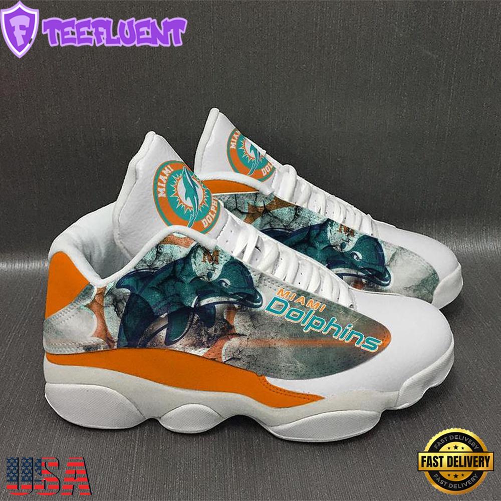 Miami Dolphins NFL Ver 1 Air Jordan 13 Sneaker - Gift For Fans