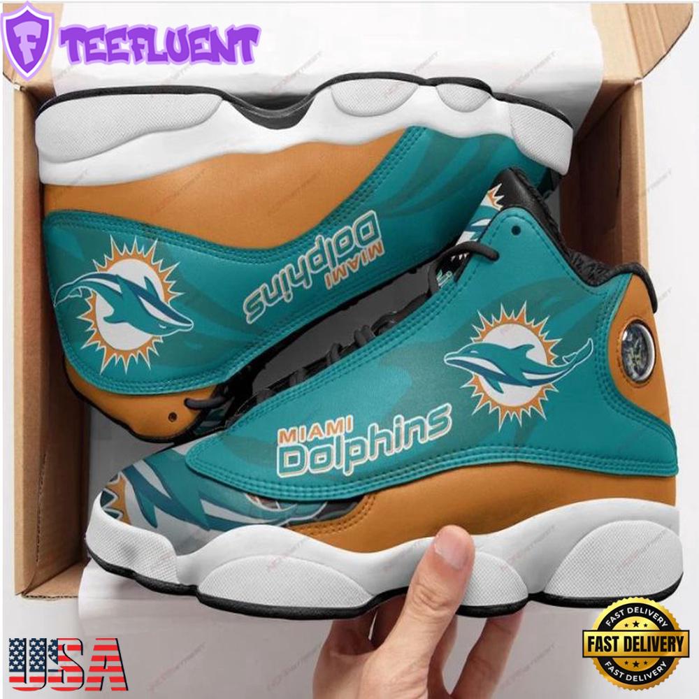 Miami Dolphins NFL Ver 4 Air Jordan 13 Sneaker - Gift For Fans