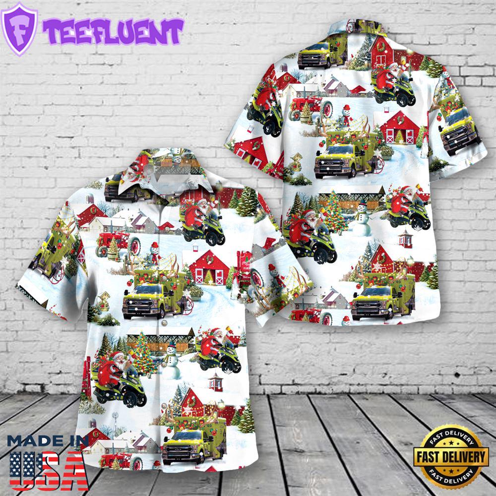 Miami, Florida, Hatzalah South Florida EMS Christmas Hawaiian Shirt
