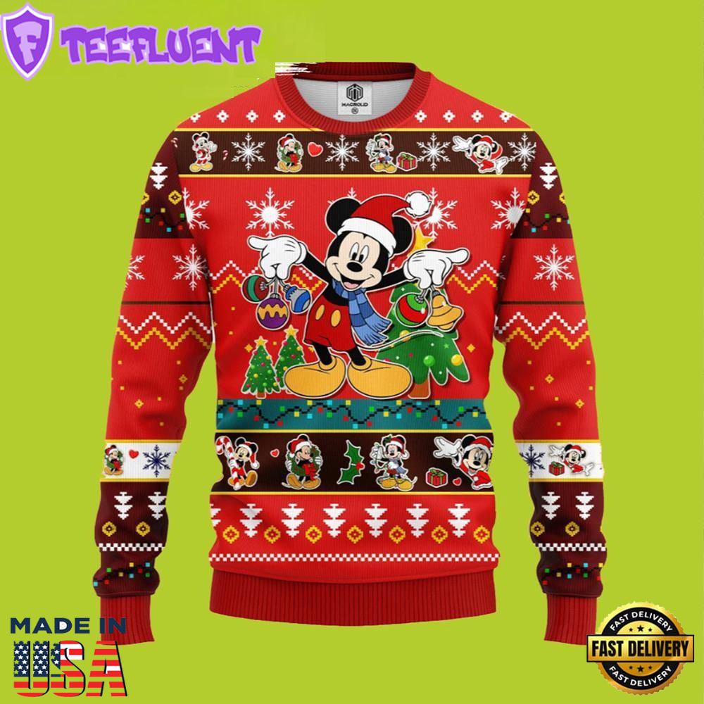 Mice Mickey Xmas Ball Disney Ugly Christmas Sweater