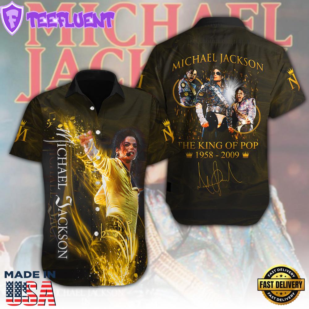 Michael Jackson Short Sleeve Dress Shirt For Fans
