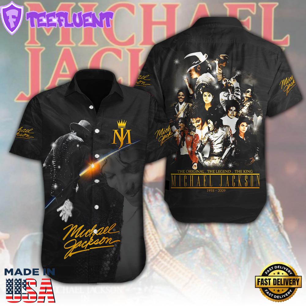 Michael Jackson Short Sleeve Dress Shirt Summer 2025