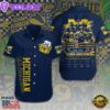 Michigan Wolverines Football Short Sleeve Dress Shirt For Man And Women