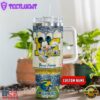 Michigan Wolverines NCAA Mickey Mouse Glitter Custom Stanley Quencher 40oz Stainless Steel Tumbler With Handle