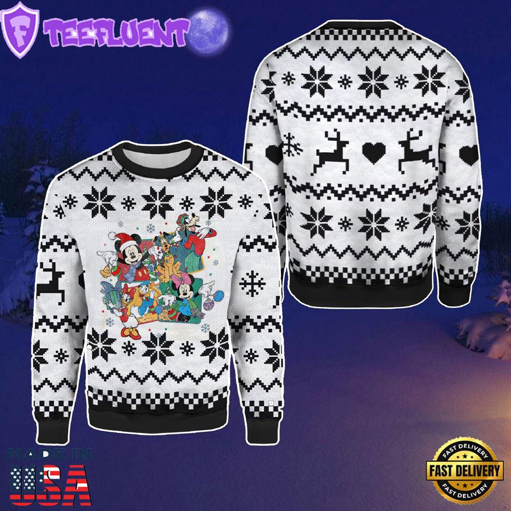 Mickey And Friends Merry Xmas Disney Ugly Christmas Sweater