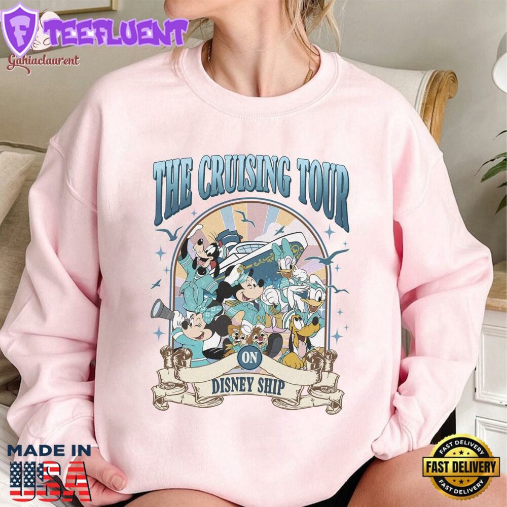 Mickey And Friends The Cruising Tour On Disneyland Cruise Line T-Shirt Lovely Unique Gift