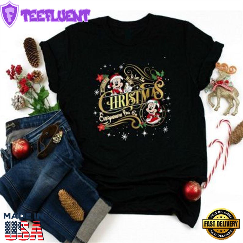 Mickey And Minnie Christmas Shir