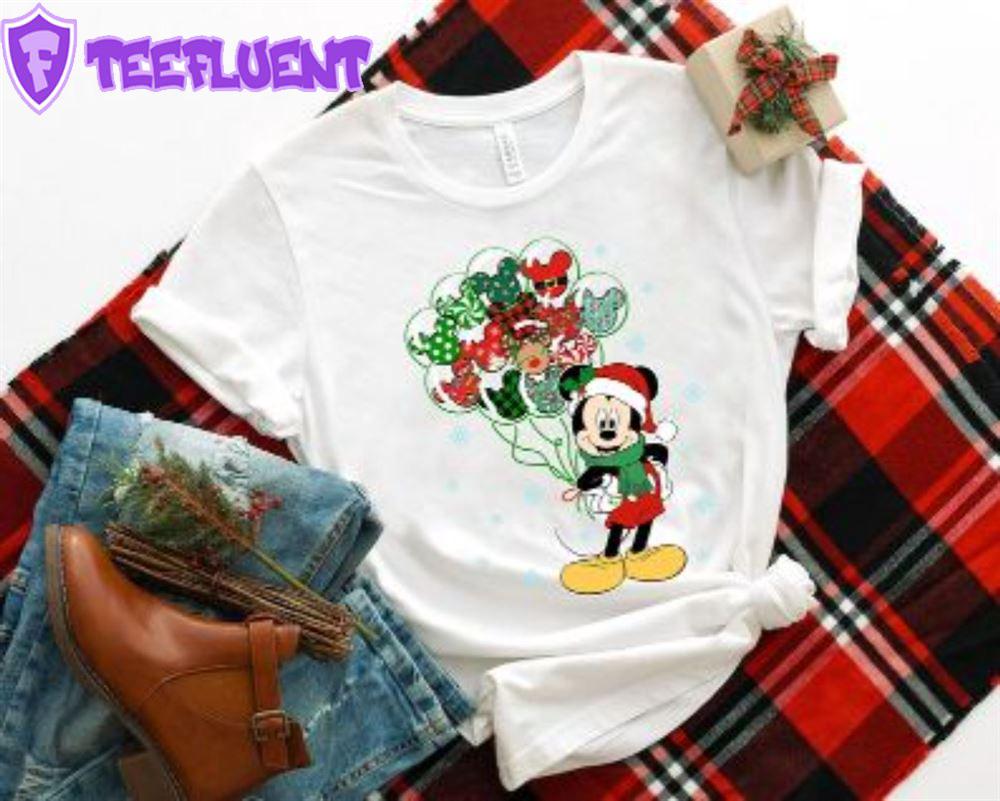 Mickey Balloon Christmas Shir