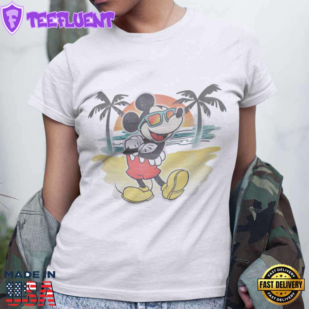 Mickey Beach Airbrushed T-Shirt Disney