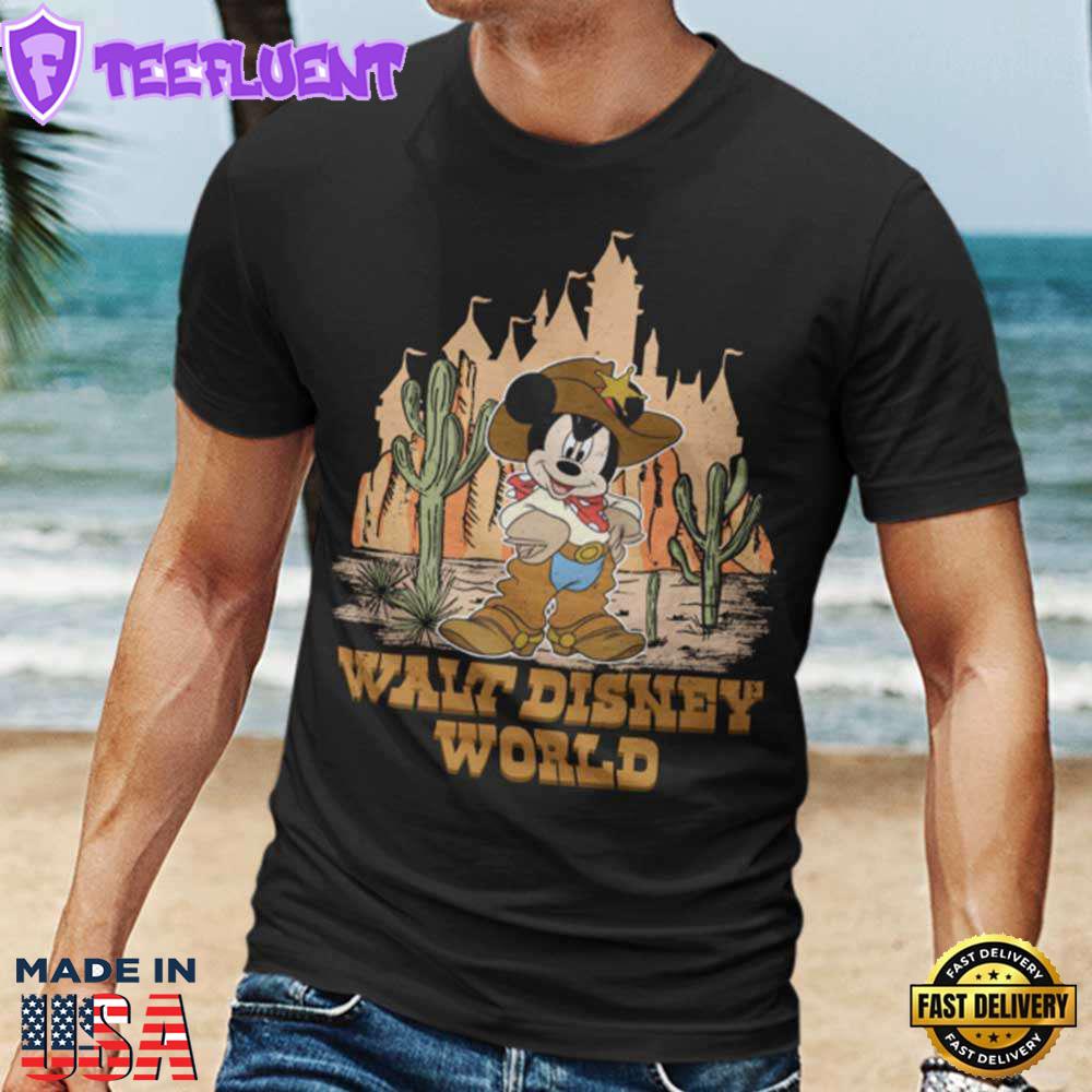 Mickey Cowboy Walt Disney World Christmas T-shirt