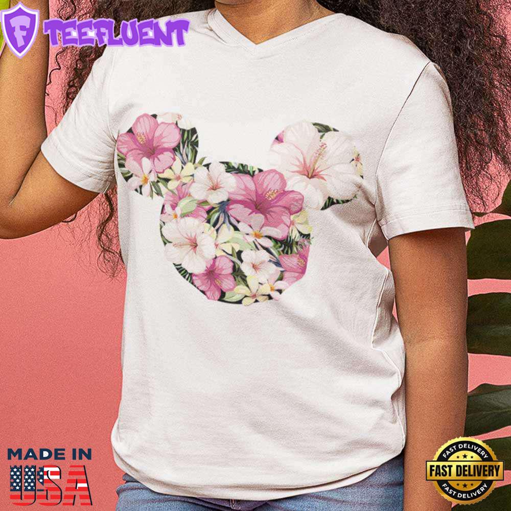 Mickey Floral Fill T-Shirt Disney