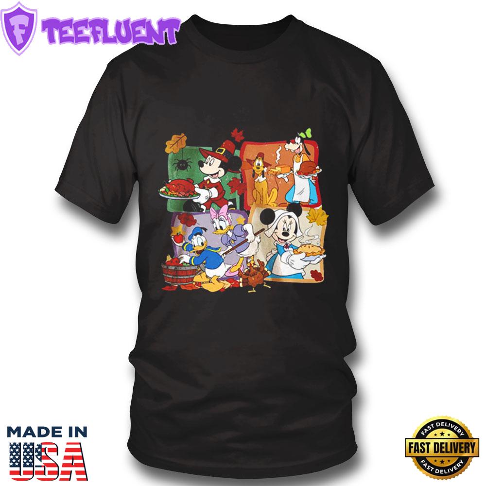 Mickey Minnie Donald And Goofy Welcome Thanksgiving Mickey Mouse Thanksgiving T-shirt Sweatshirt, Tank Top, Ladies Tee