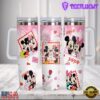 Mickey Minnie Mouse Disney Cartoon Valentine Stainless Steel Tumbler With Handle