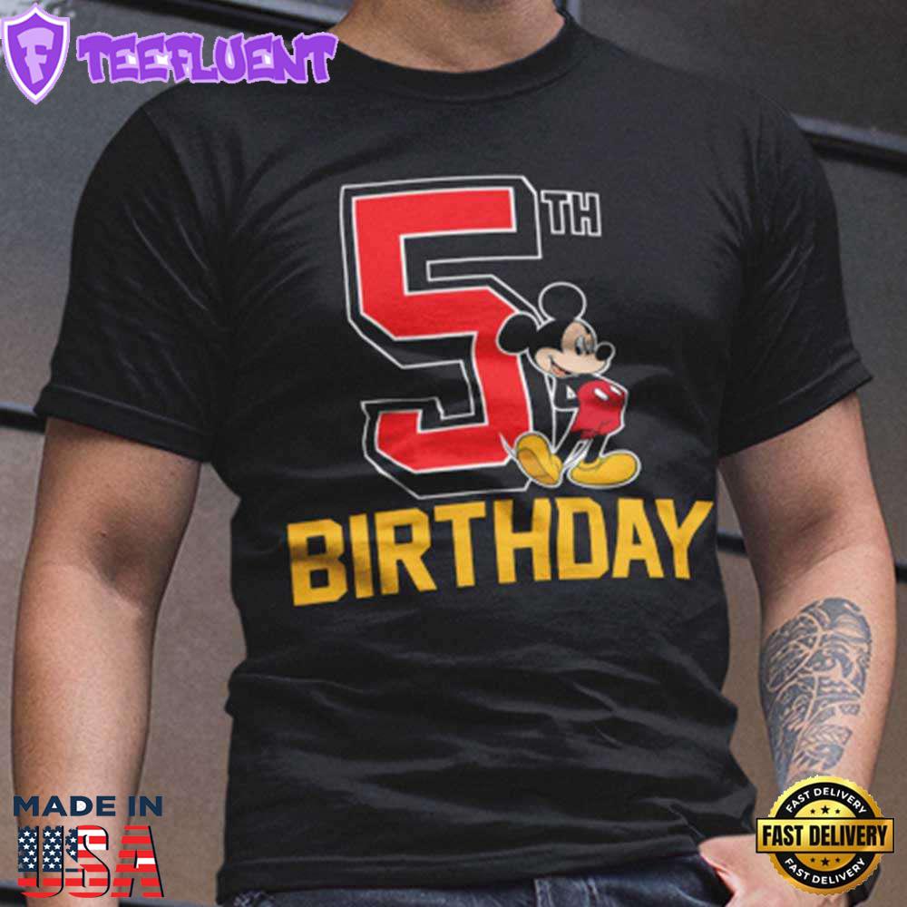 Mickey Mouse 5th Birthday T-Shirt Disney