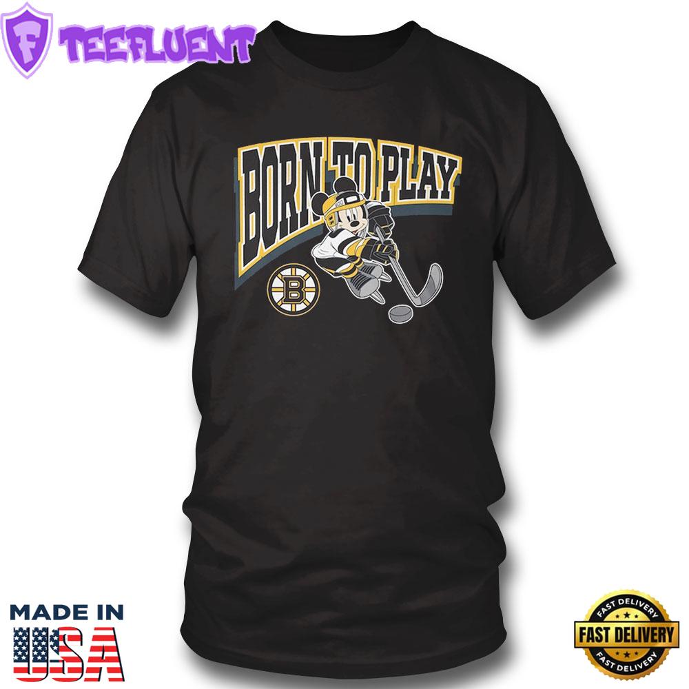 Mickey Mouse Born To Play Boston Bruins Shirt