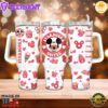Mickey Mouse Coffee Disney Cartoon Custom Stanley Quencher 40oz Stainless Steel Tumbler With Handle