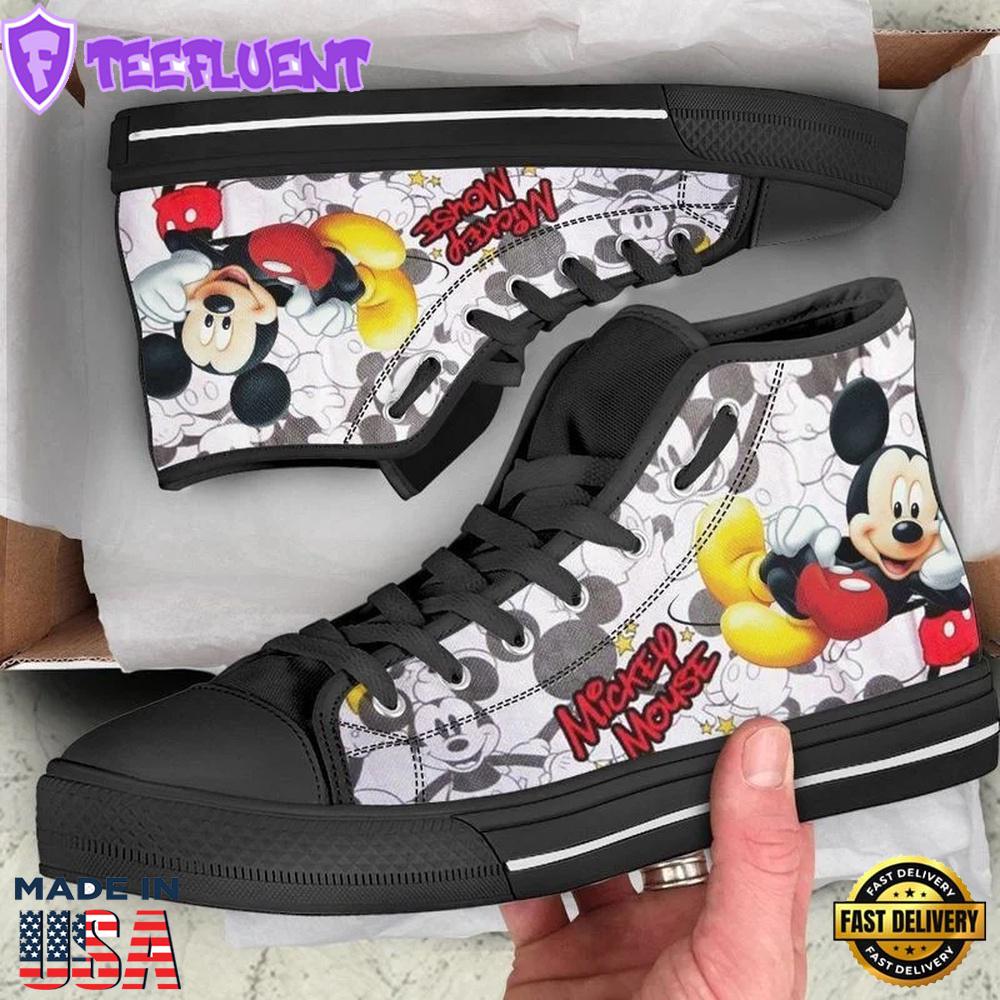 Mickey Mouse Donald Daisy Duck High Top Shoes Dynamic High Tops For Fans