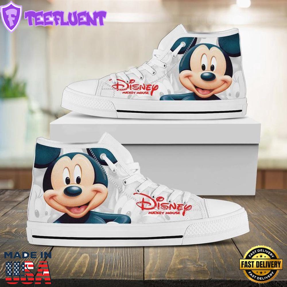Mickey Mouse Donald Daisy Duck High Top Shoes Elite High Cut Shoes For Fans
