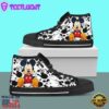 Mickey Mouse Donald Daisy Duck High Top Shoes High Fashion Sneaks For Fans