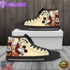 Mickey Mouse Donald Daisy Duck High Top Shoes Trendy High Cuts For Fans