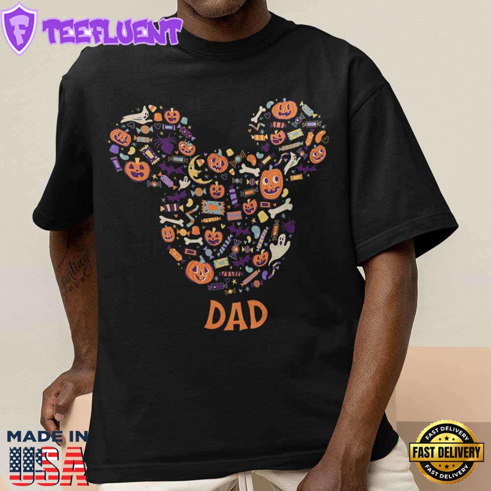Mickey Mouse Icon Halloween Dad T-Shirt Disney