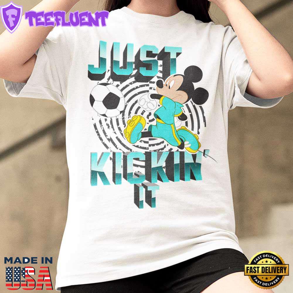 Mickey Mouse Just Kickin' It Soccer T-Shirt Disney
