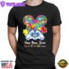 Mickey Mouse Love New York Jets Autism Its Ok To Be Different T-shirt