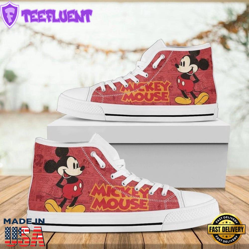 Mickey Mouse Minnie High Top Shoes Chic High Top Shoes For Fans