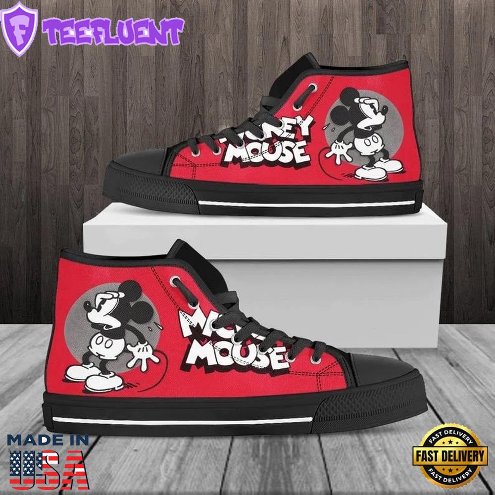 Mickey Mouse Minnie High Top Shoes High Shoes For Fans
