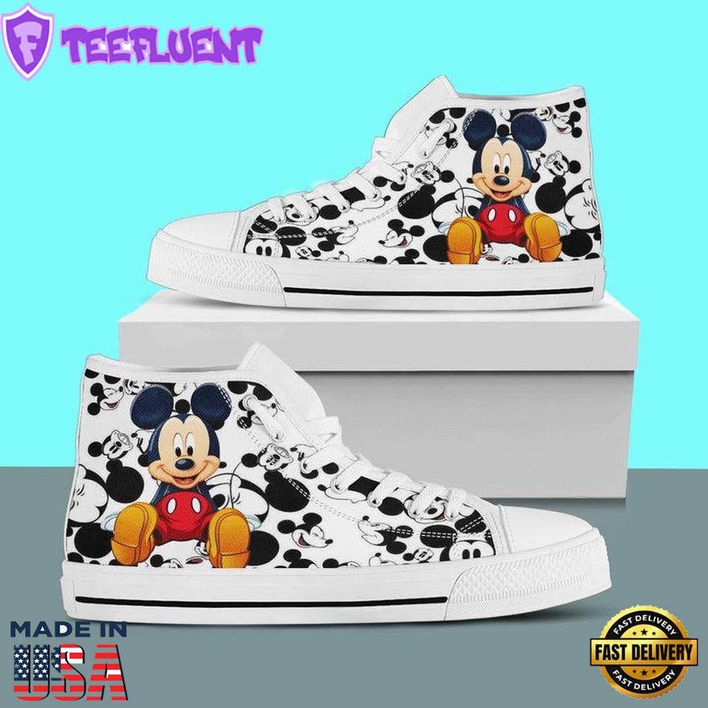 Mickey Mouse Minnie High Top Shoes Stylish High Tops For Fans