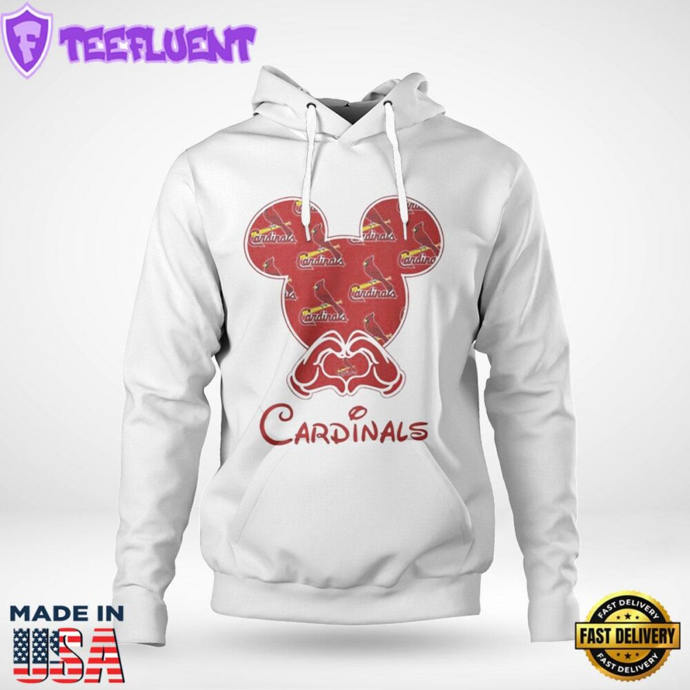 Mickey Mouse St Louis Cardinals Football Hoodie T-shirt Sweatshirt, Tank Top, Ladies Tee