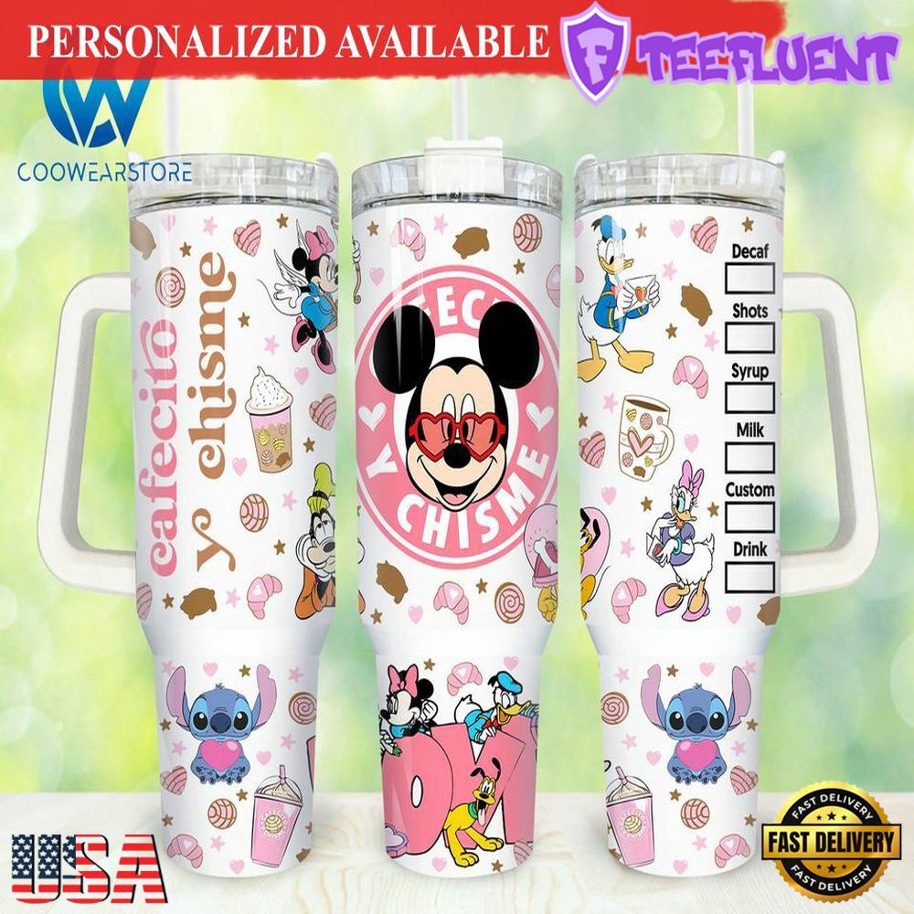 Mickey Mouse Valentines 40oz Tumbler with Handle - 40oz Tumbler with Handle