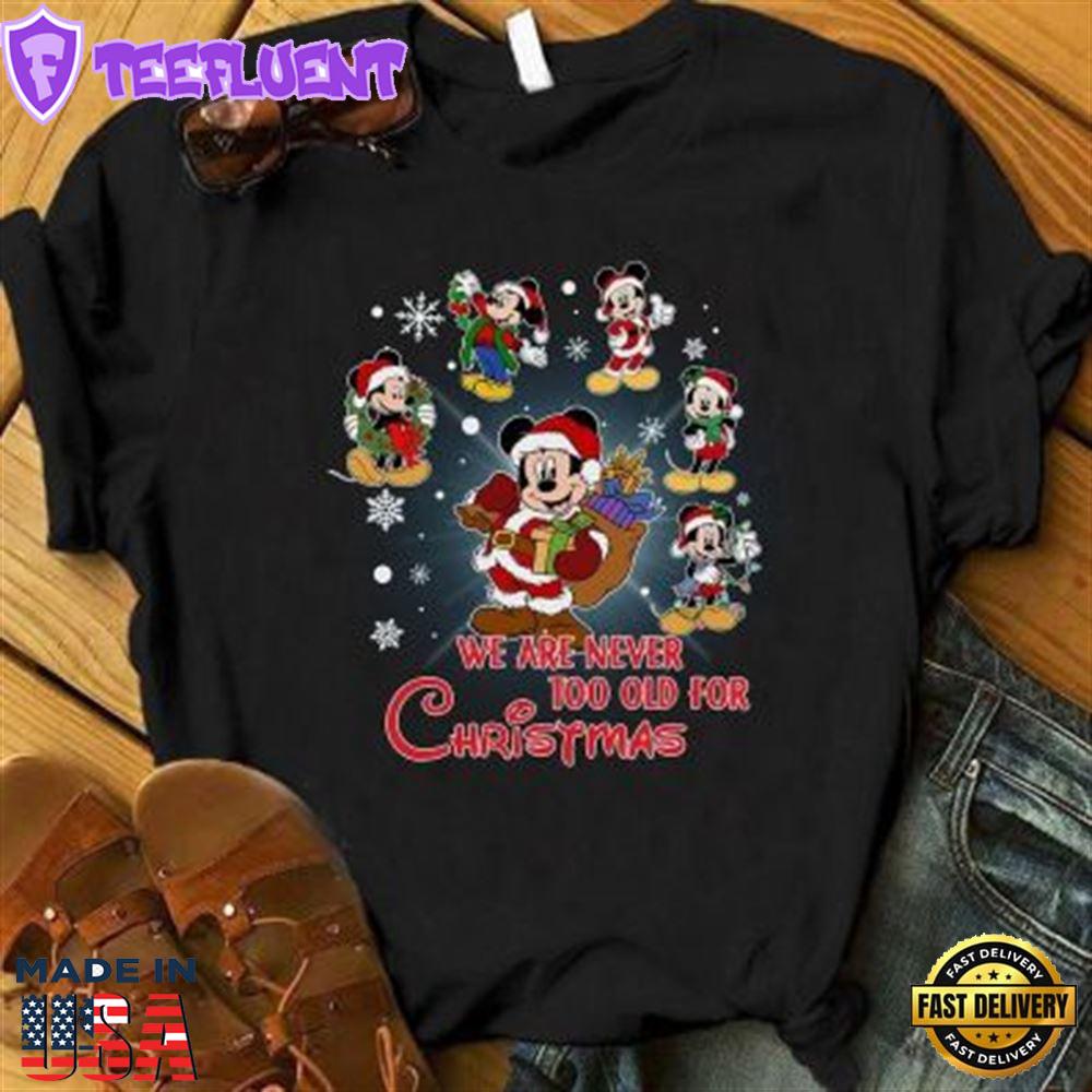 Mickey Santa Shirt, Mickey Christmas Shir
