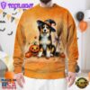 Miniature American Shepherd Dog In Spooky Autumn Halloween 3D Shirt