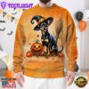Miniature Pinscher Dog In Spooky Autumn Halloween 3D Shirt