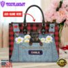 Miniature Pinscher Dog This Human Belongs To Leather Handbag