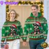 Miniature Schnauzer Dog Cheer with Santa Hat Christmas Sweatshirt And Hoodie Green