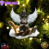 Miniature Schnauzer On The Hands Of Jesus Ornament, Gift For Christmas